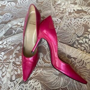 Hot Pink Stuart Weitzman patent leather high heel pumps size 9.5